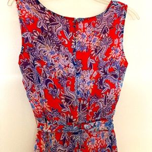 Evan Picone Black Label Paisley Floral Dress